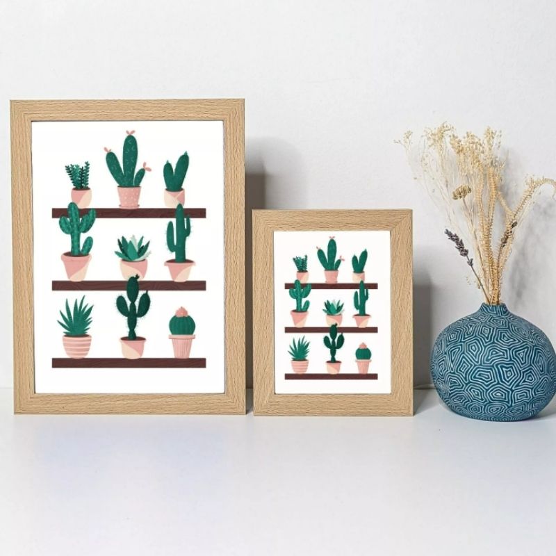 Petite Affiche A5 Cactus