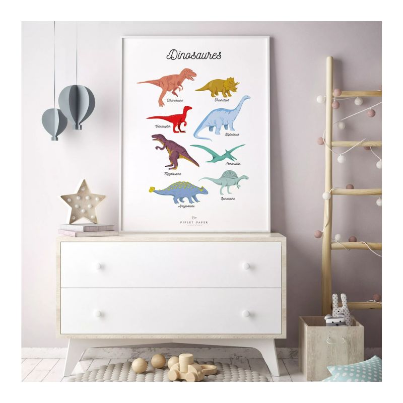 Affiche pour enfant Dinosaures