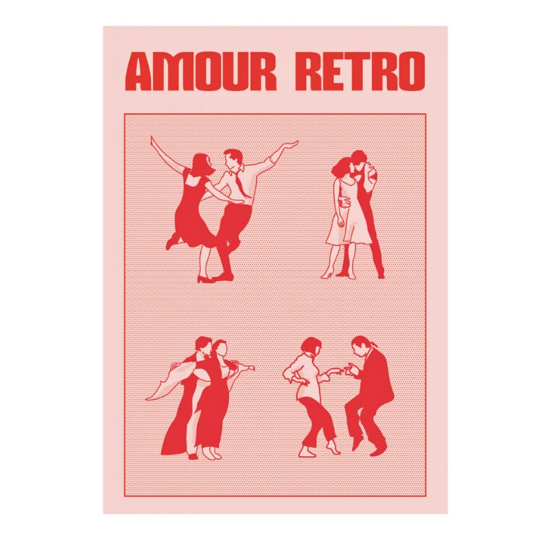 Affiche Amour Retro