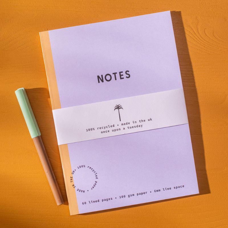 Carnet Ligné Mauve