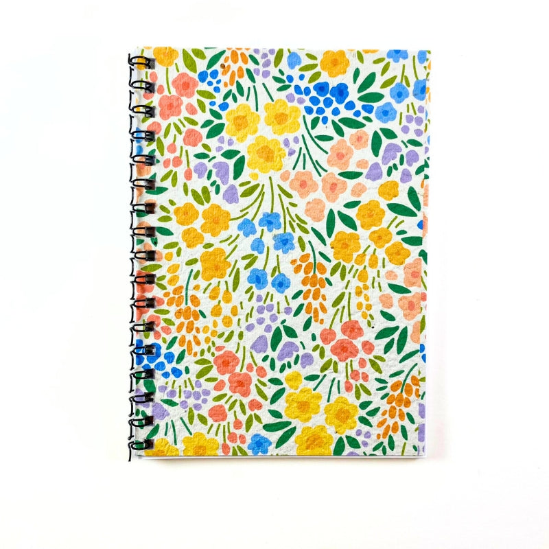 Carnet à Spirales avec Couverture à Planter – Fleurs des champs