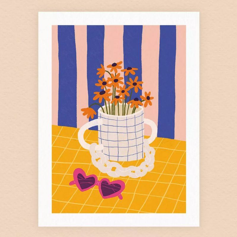 Affiche Fleurie Marguerites