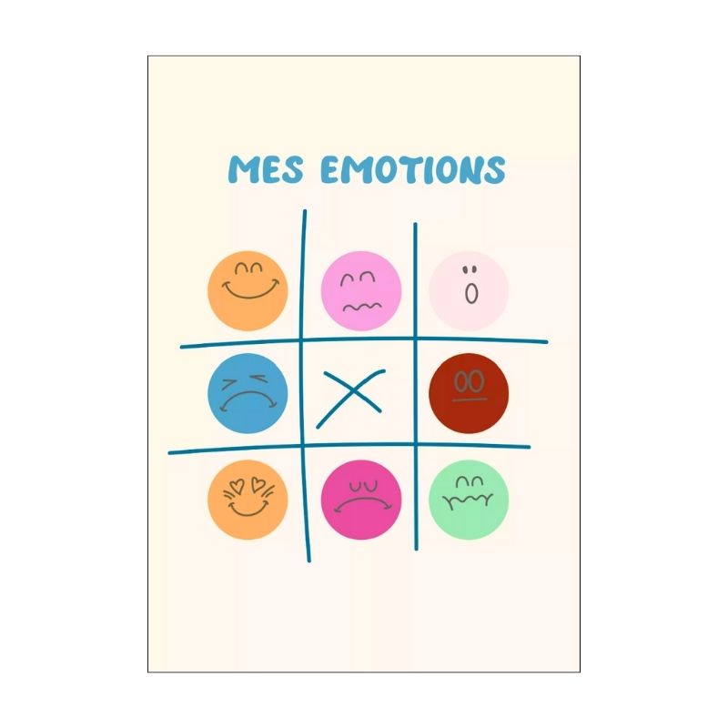 Affiche pour Enfant Morpion des Emotions