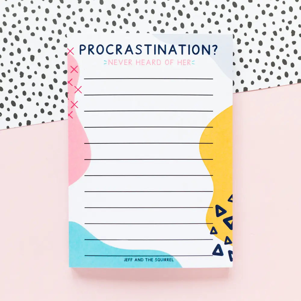 Petit bloc-notes Procrastination
