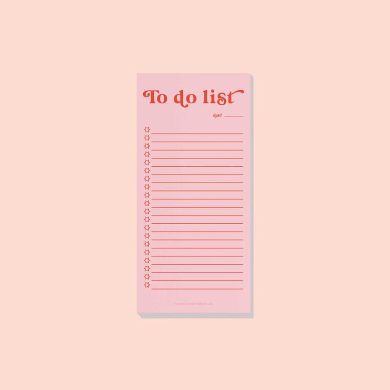 Bloc-Notes pour To-Do Lists Scarlet Blush