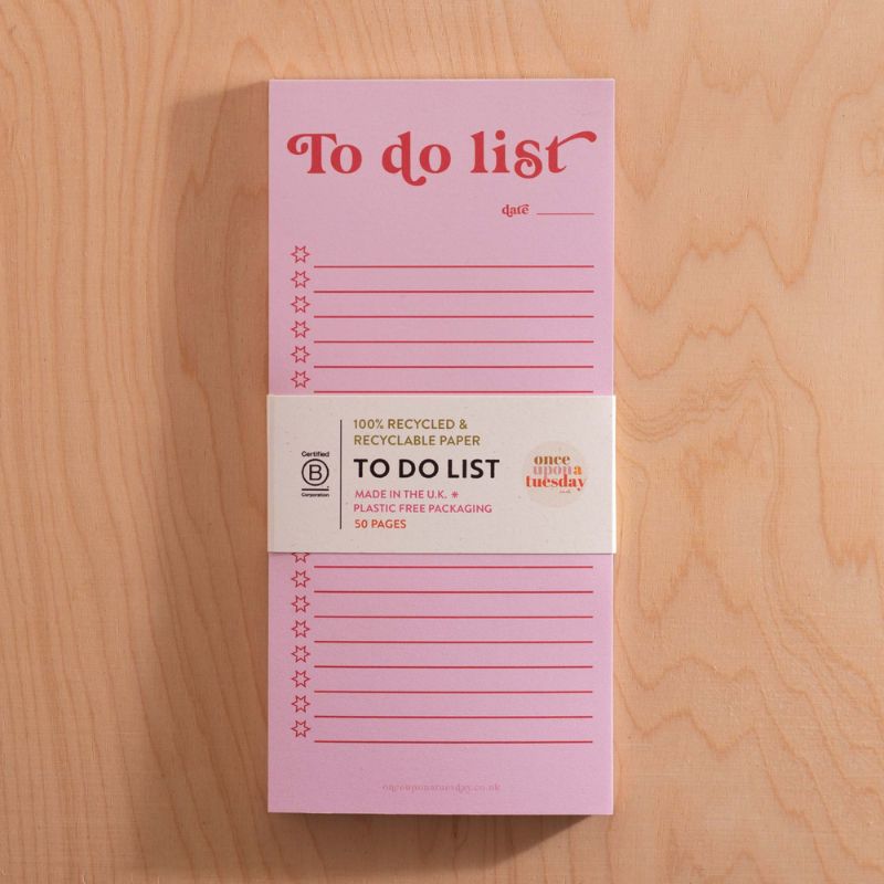 Bloc-Notes pour To-Do Lists Scarlet Blush