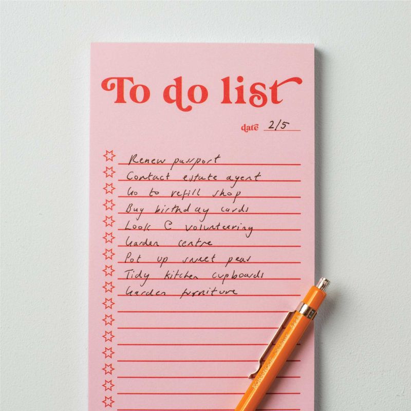 Bloc-Notes pour To-Do Lists Scarlet Blush