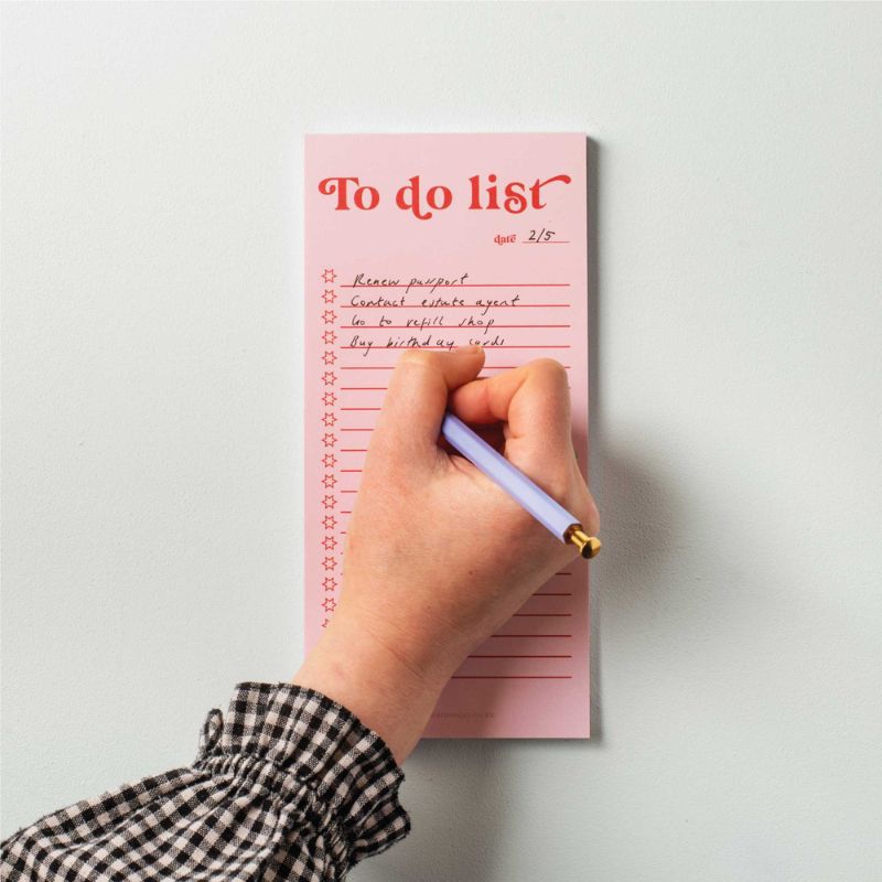 Bloc-Notes pour To-Do Lists Scarlet Blush