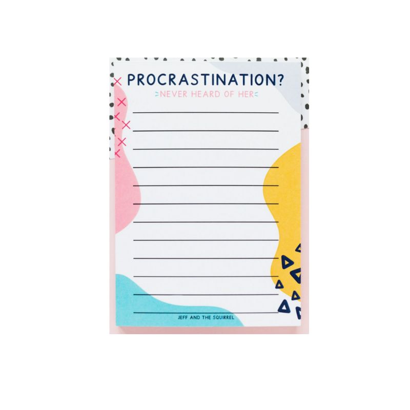Petit bloc-notes Procrastination