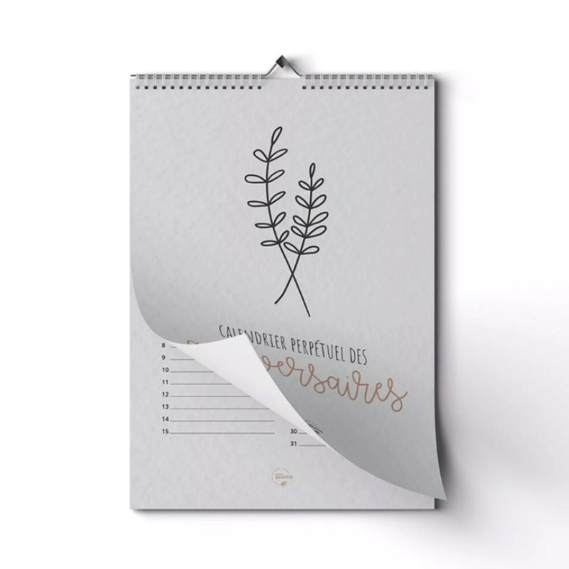 Calendrier des Anniversaires Minimaliste