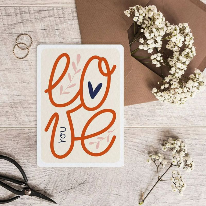 Carte Simple Love You