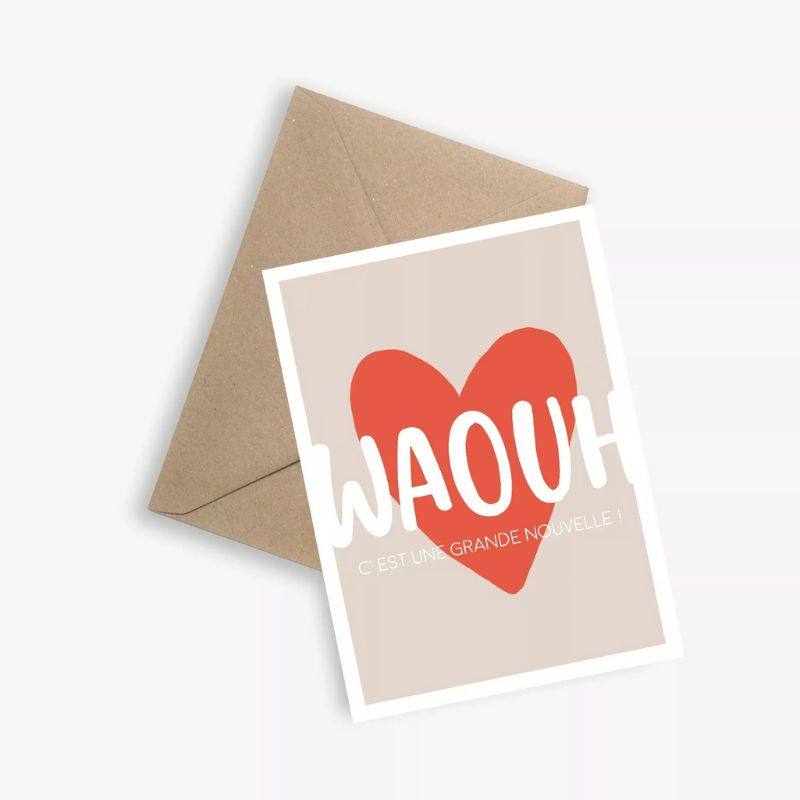 Carte de Félicitations Waouh