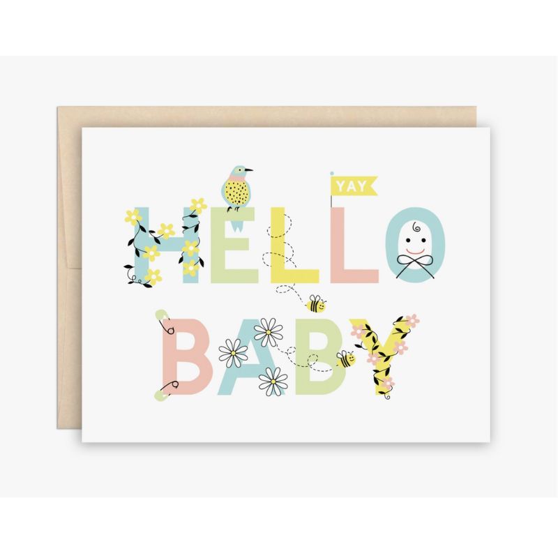 Carte de Naissance Hello Baby