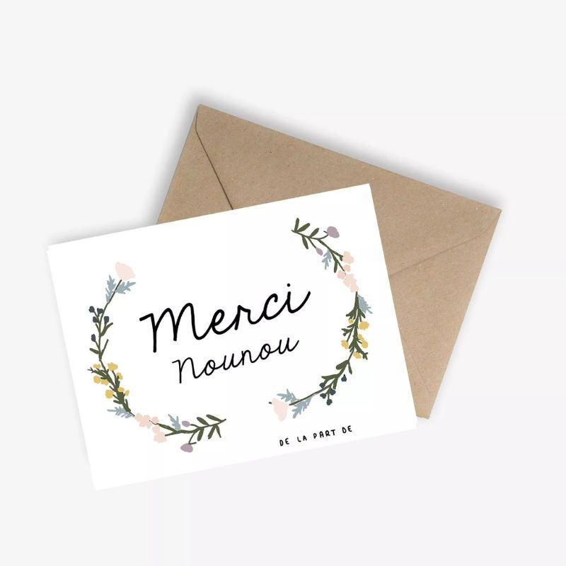 Carte Merci Nounou