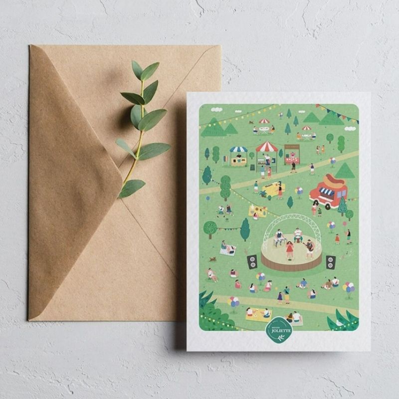 Carte simple Un air de Fête