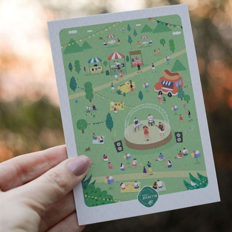 Carte simple Un air de Fête