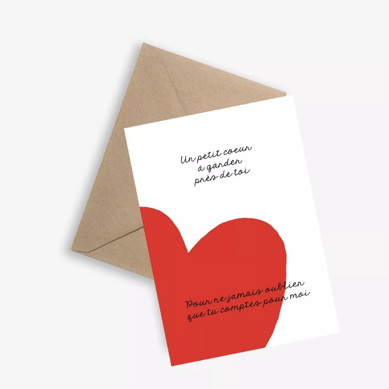 Carte un petit Coeur