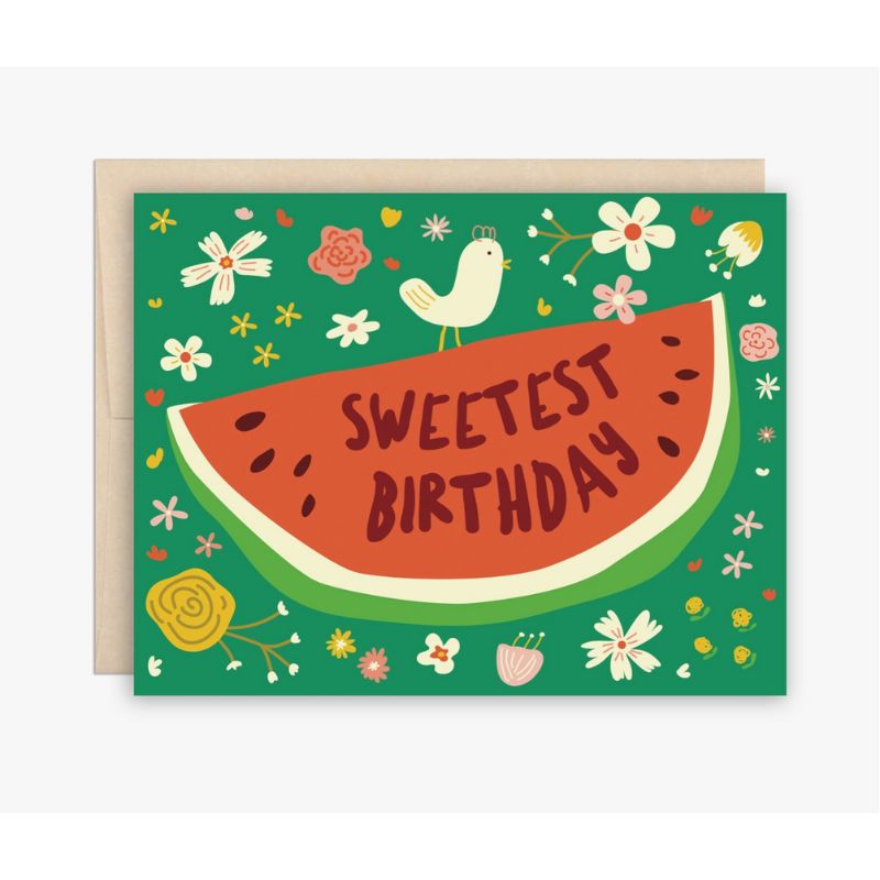 Carte d’Anniversaire Watermelon