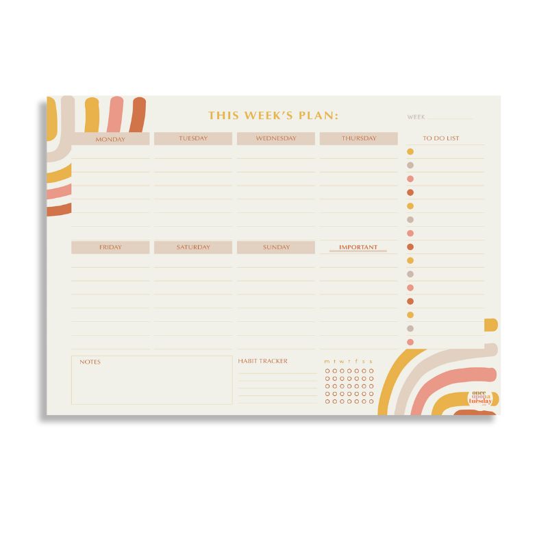 Planner Semainier Rainbow