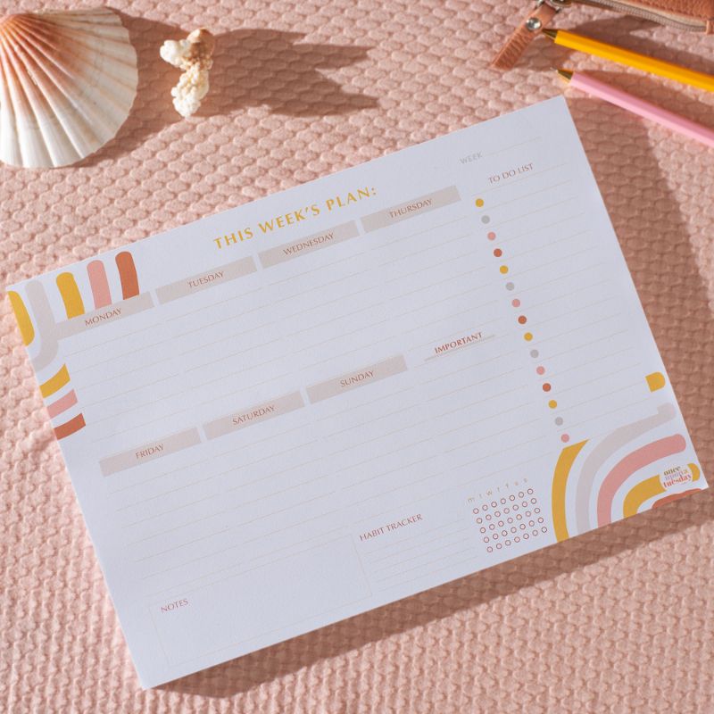 Planner Semainier Rainbow