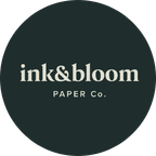 logo Ink and Bloom marque papeterie haut de gamme écoresponsable