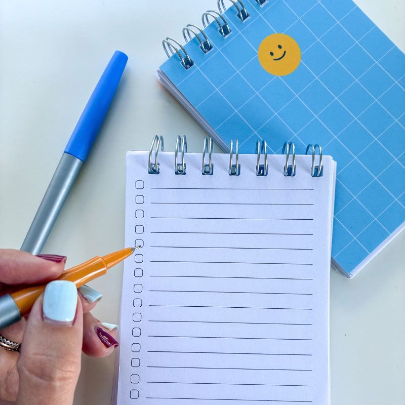 Bloc-Notes à Spirales Bleu - To-Do List