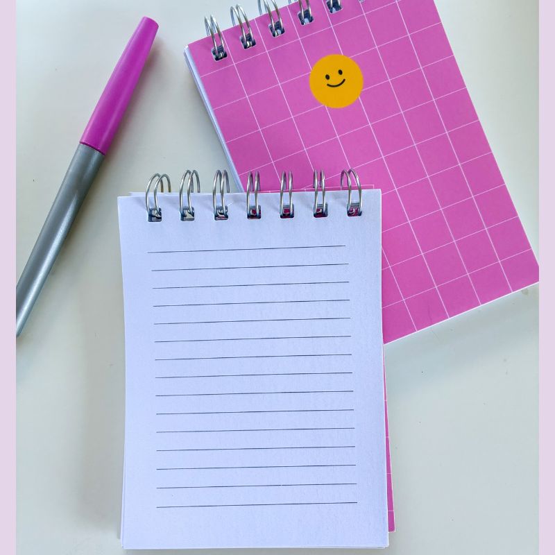 Bloc-Notes à Spirales Rose