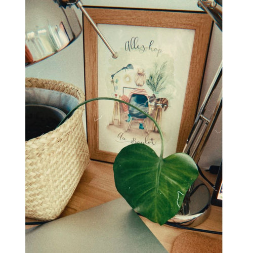Affiche Aquarelle Télétravail