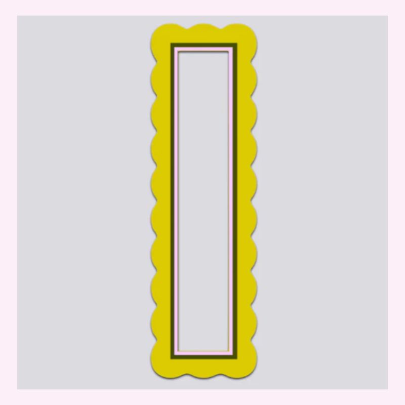 cadre photo magnetique design ondulé style cadre de Monica dans friends