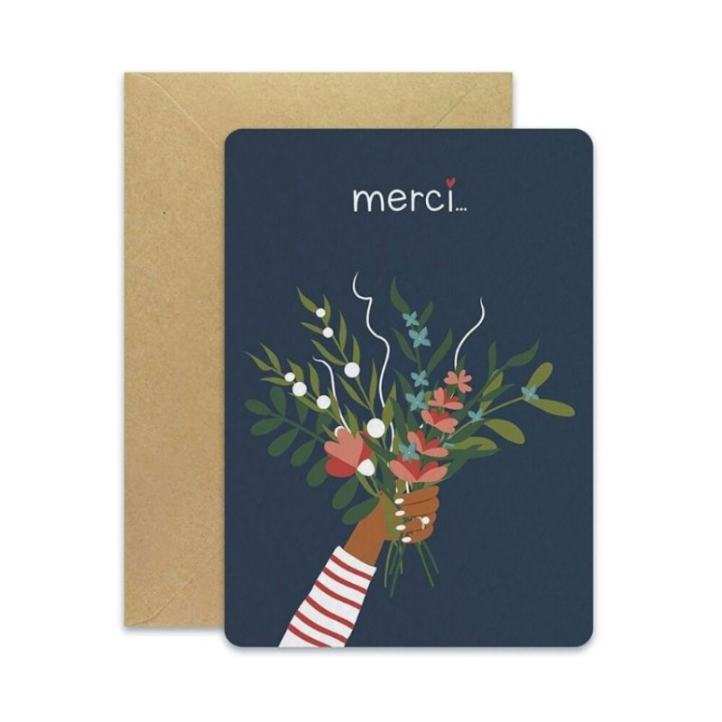 Carte de Remerciement Bouquet