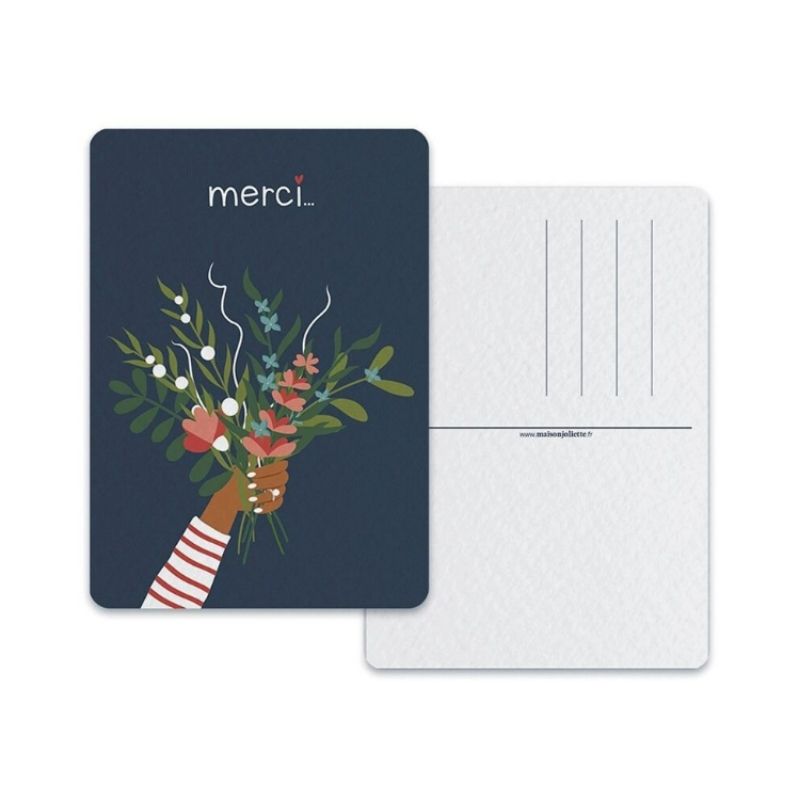 Carte de Remerciement Bouquet