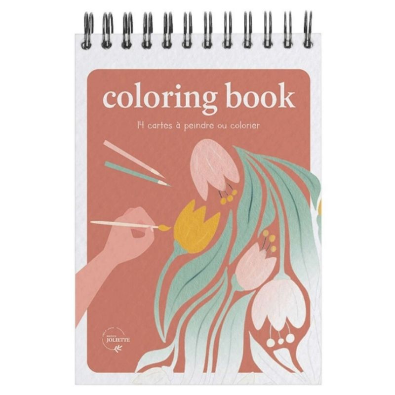 petit carnet de coloriage Floral Maison Joliette