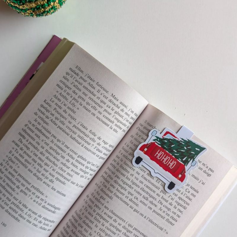 marque-page avril & novembre fait main en france thème noël