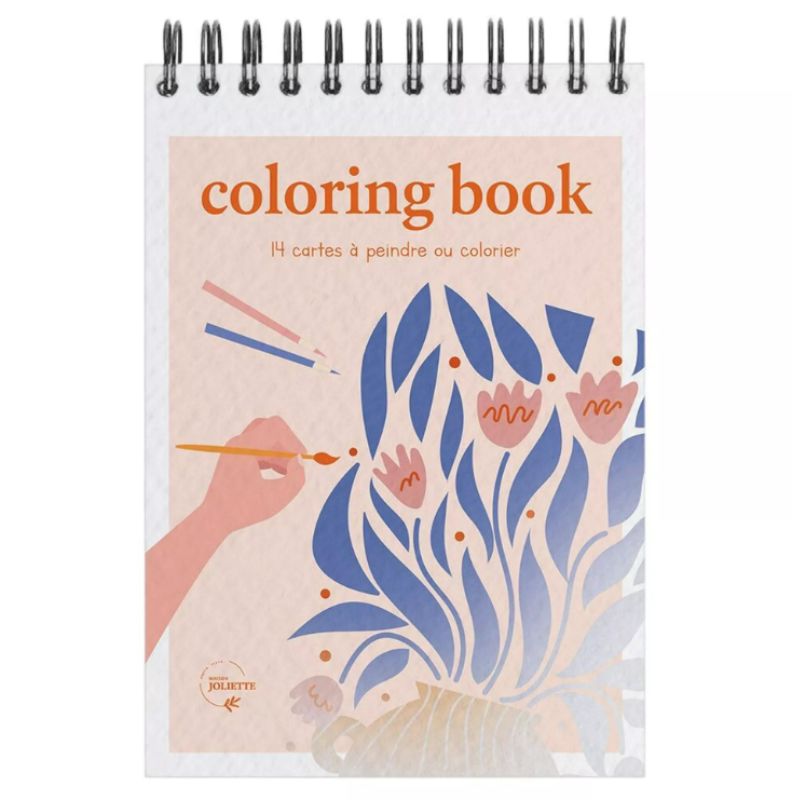carnet de coloriage floral 2 maison joliette