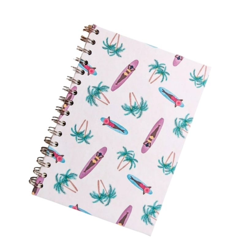 Carnet Ligné à Spirales Surfeuses