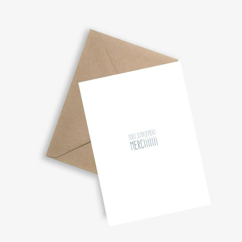 Carte de Remerciement Tout simplement
