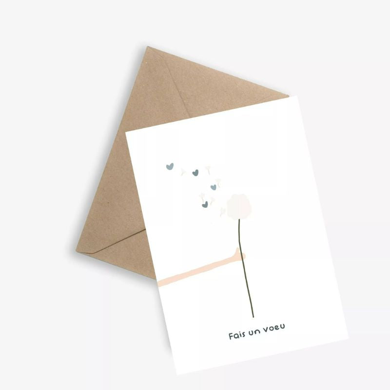 Carte Fais un Voeu