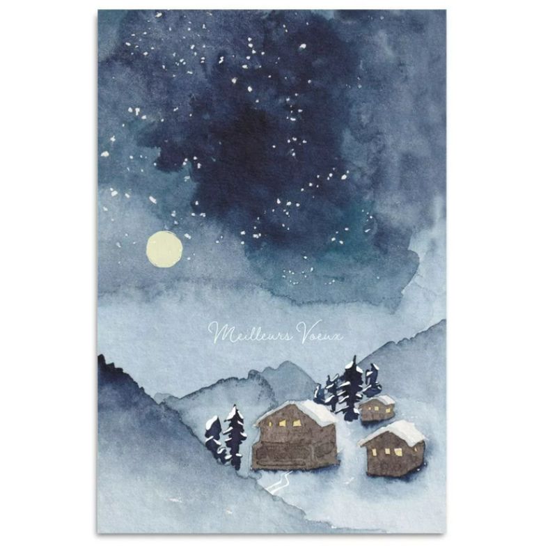 Carte Aquarelle Meilleurs Vœux
