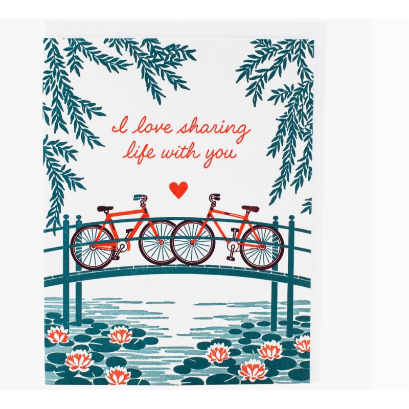 Carte Amour Promenade à Vélo