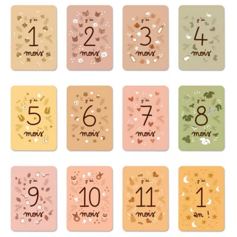 Cartes Etapes pour Bébé