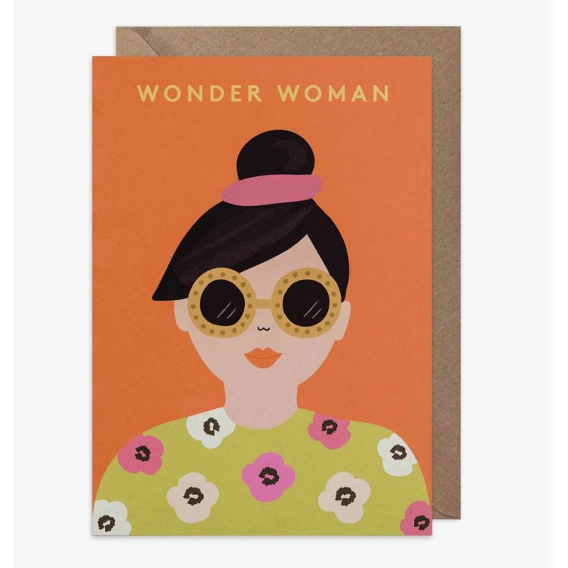 Carte féministe Wonder Woman