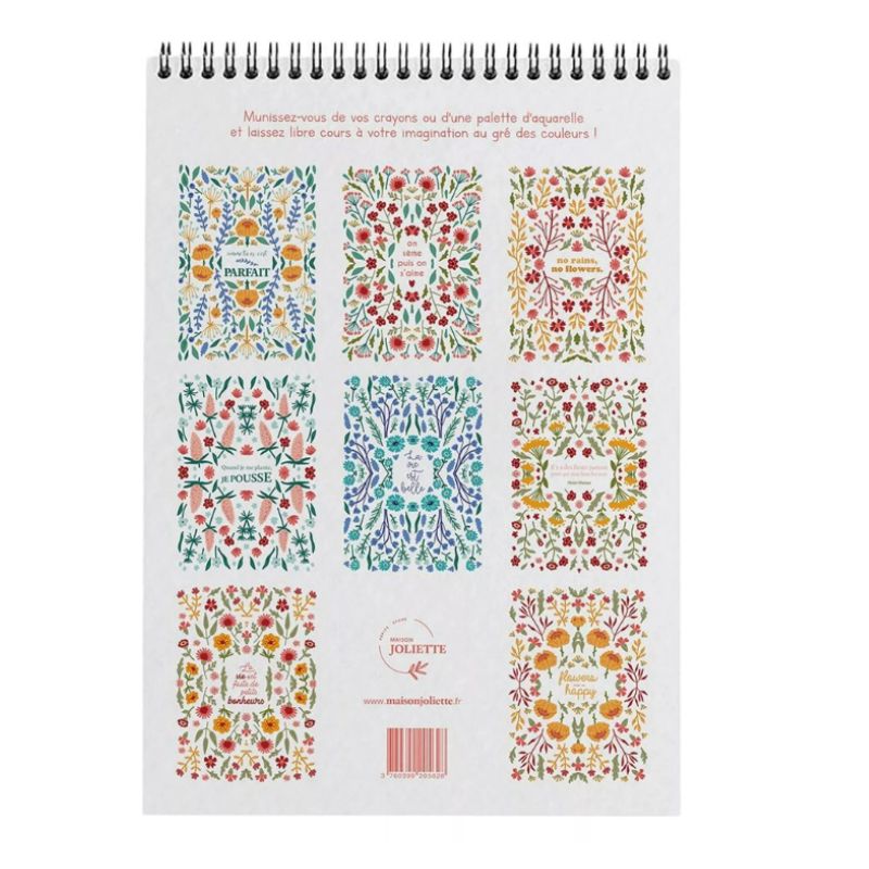 Grand carnet de coloriage Petits Bonheurs