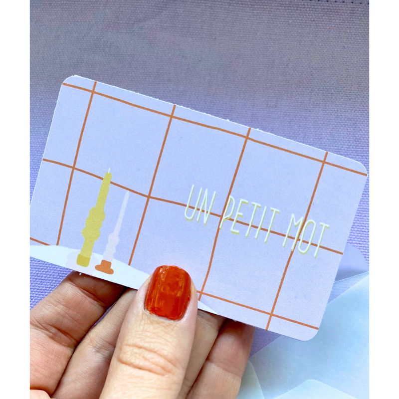 Lot de 10 mini-cartes illustrées