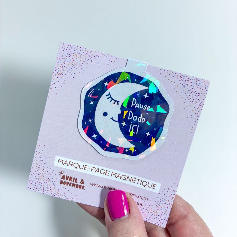 marque-page magnétique scintillant pause dodo