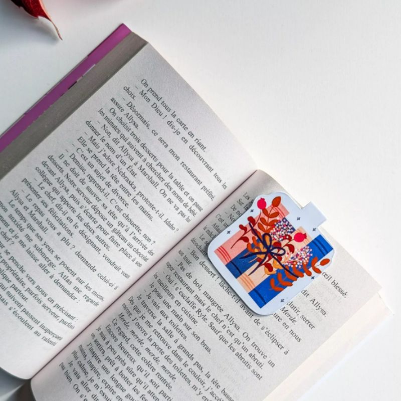 Marque-Page Magnétique Livres et Feuillages