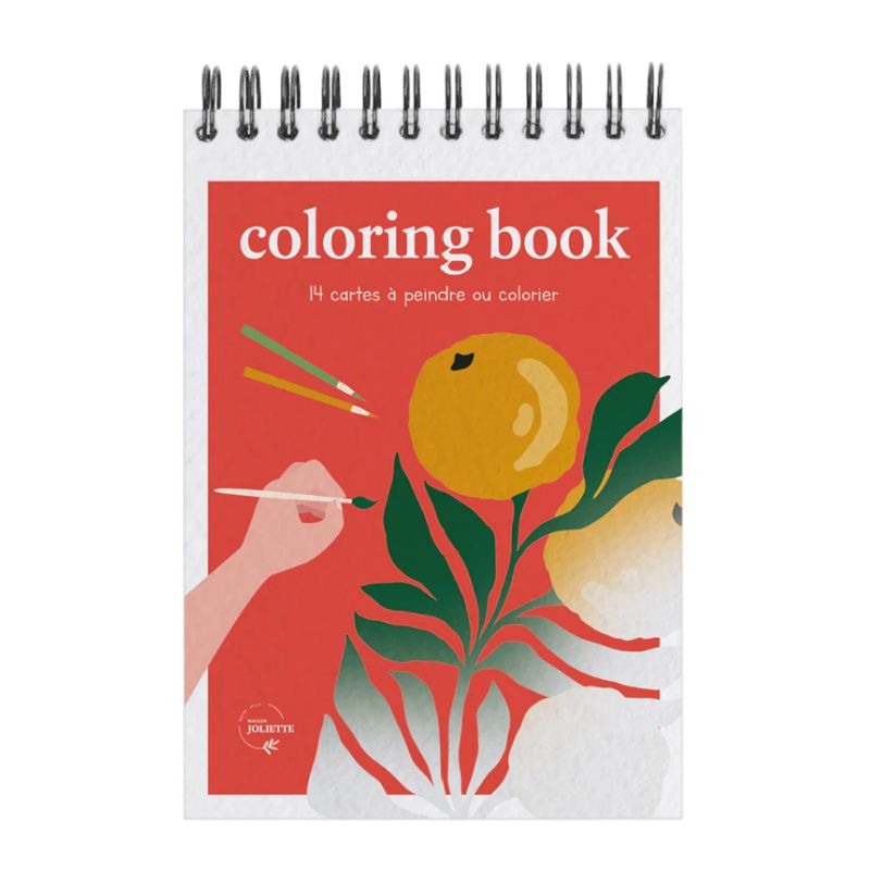 carnet de coloriage tropical maison joliette