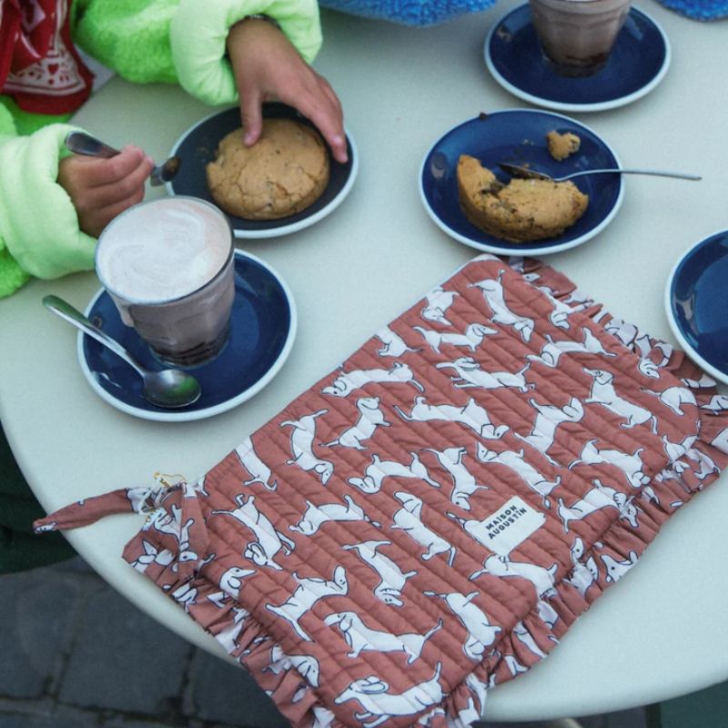 Pochette Teckel compacte idéale pour sac à main ou week-end