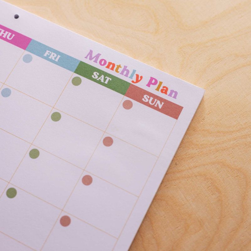 Planner mensuel Color Dots