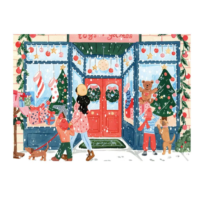 puzzle 1000 pièces pieces and peace - thème de noël the toy store