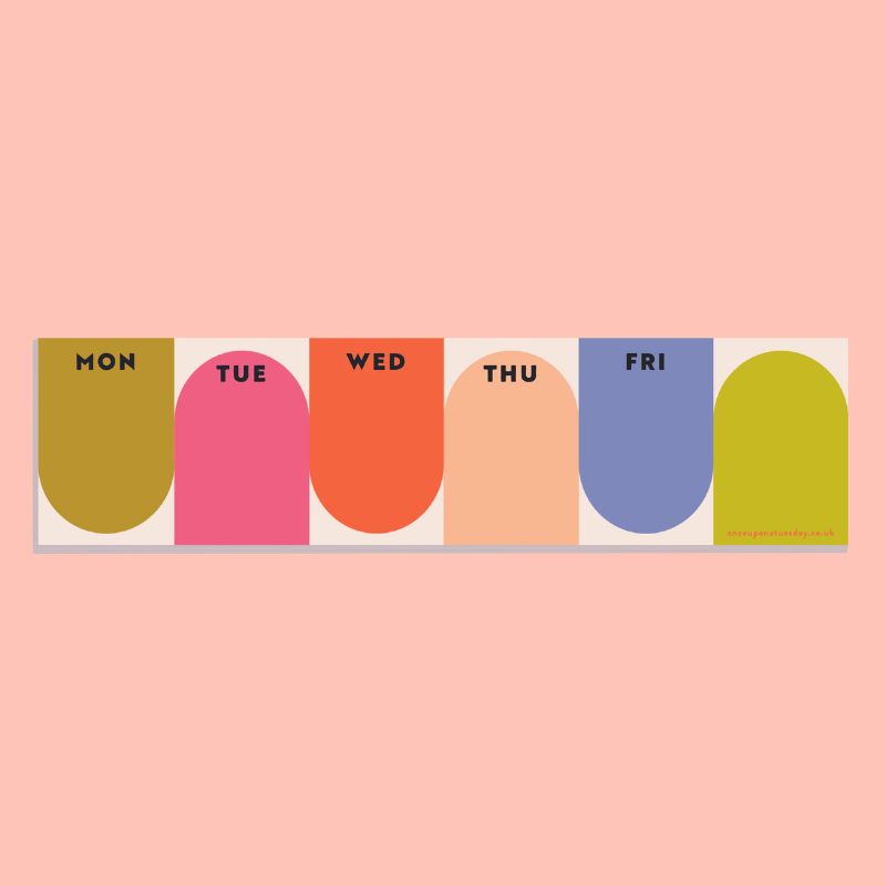 Semainier Clavier Palette de Jours